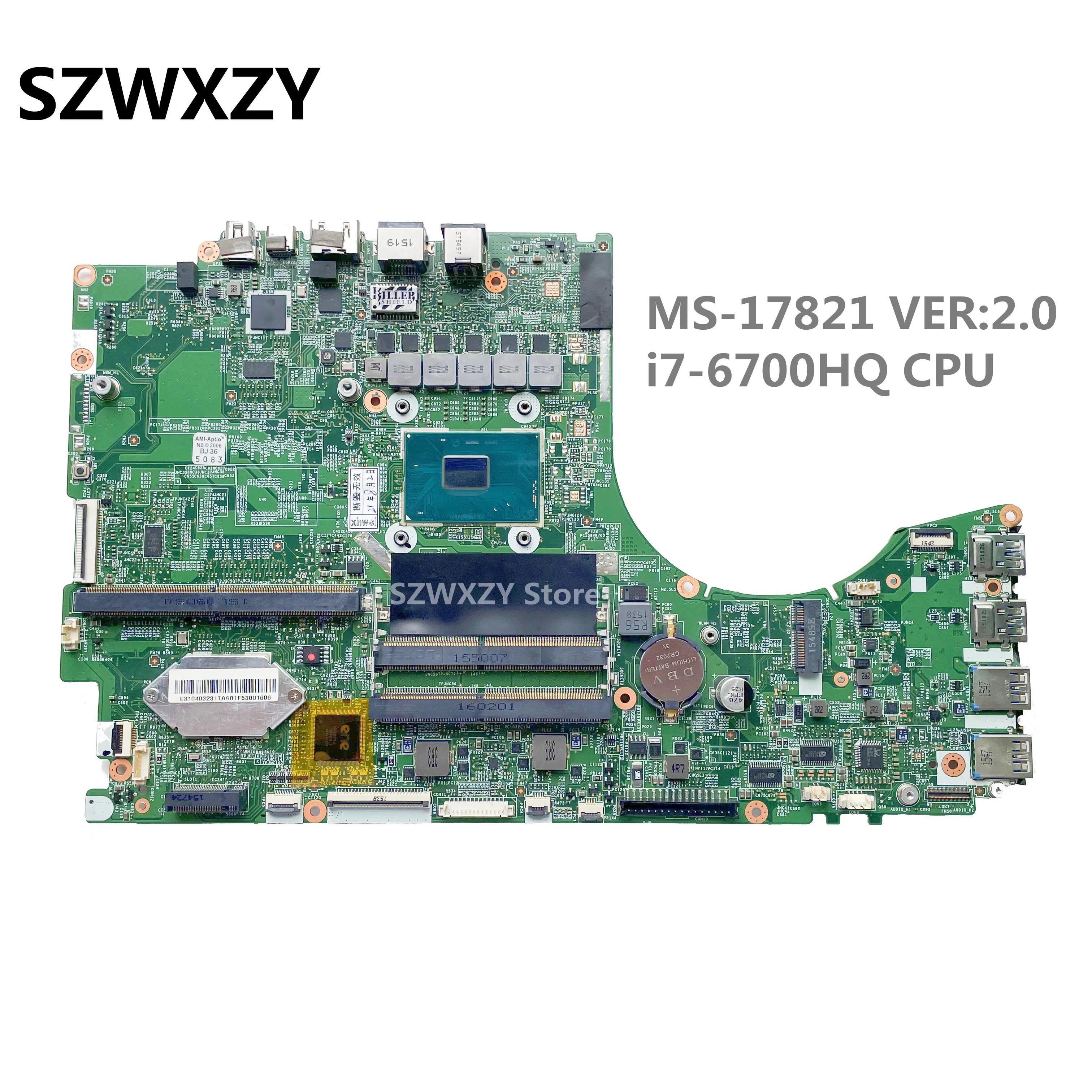MSI GT72 Ʈ  MS-17821 VER:2.0 SR2FQ i7-6700HQ CPU DDR4 100% ׽Ʈ Ϸ,  
